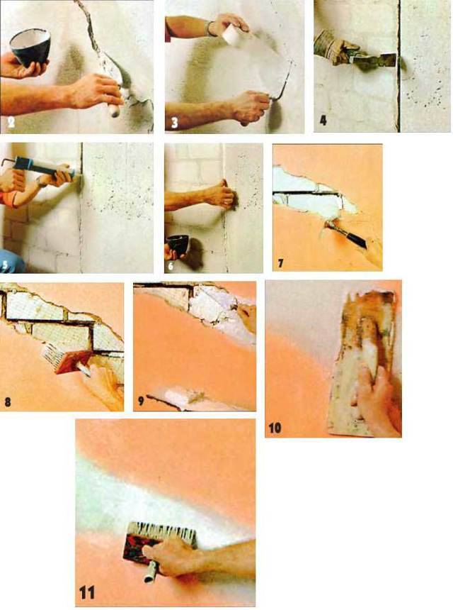 Отошла штукатурка от стены, что делать: почему отваливается или вздувается на месте трещины, какие нарушенные правила технологии оштукатуривания приводят к трещинам