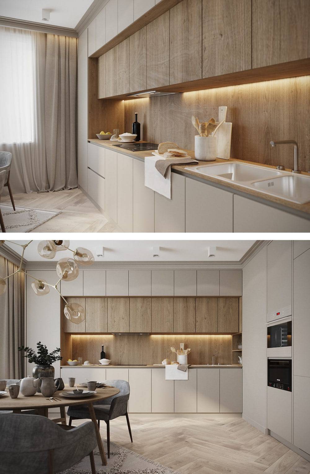 кухня в доме дизайн 2022