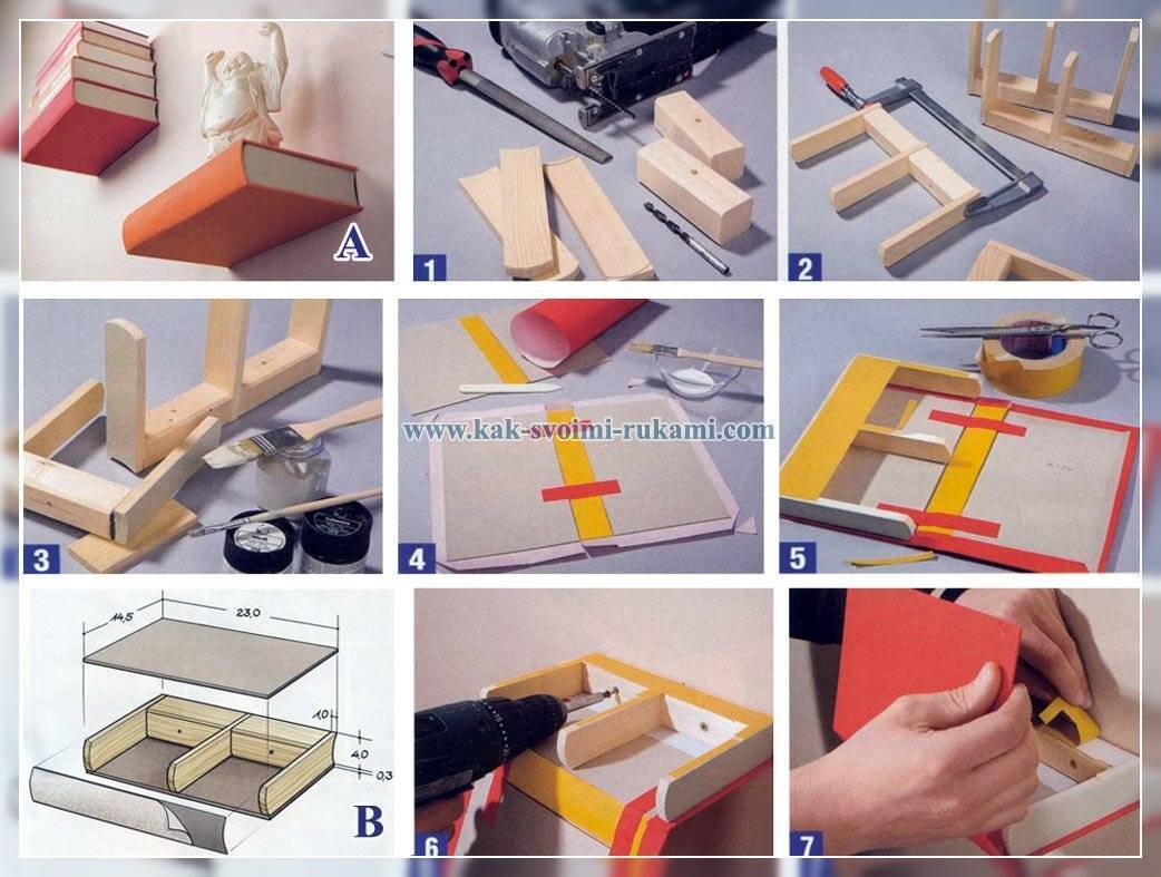 Как сделать удобный стеллаж своими руками: материалы, инструмент
