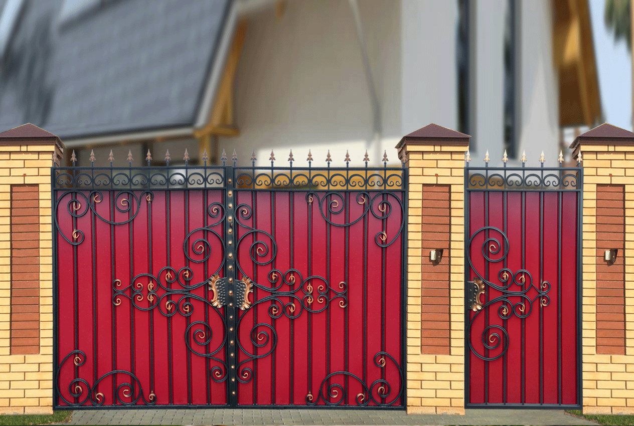 Ворота для частного дома: фото, образцы
