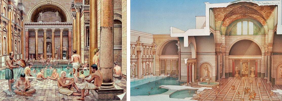 Римские термы - античные бани в древнем риме, их особенности и современные аналоги
