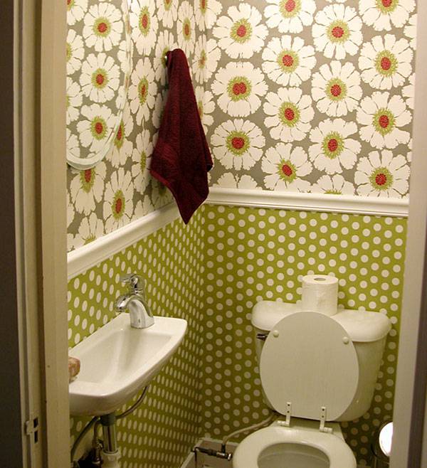 Обои в туалете: 6 интересных способов оформления | дневники ремонта obustroeno.club