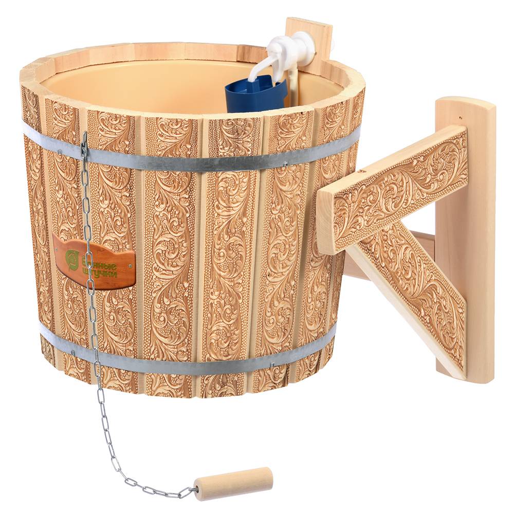 Ведро обливное для бани: деревянное банное ведро для обливания в сауне своими руками