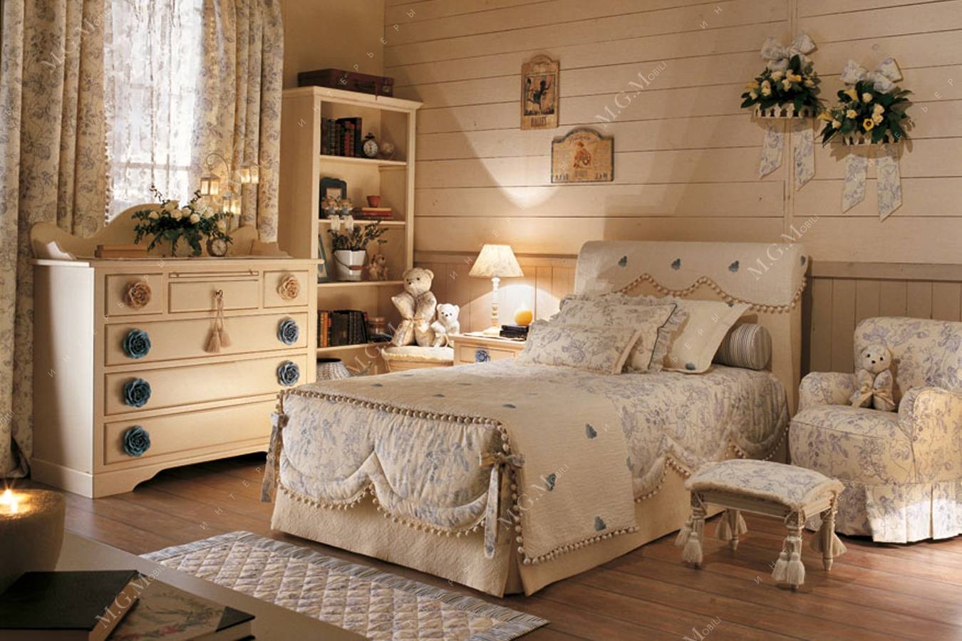 мебель в стиле кантри для спальни