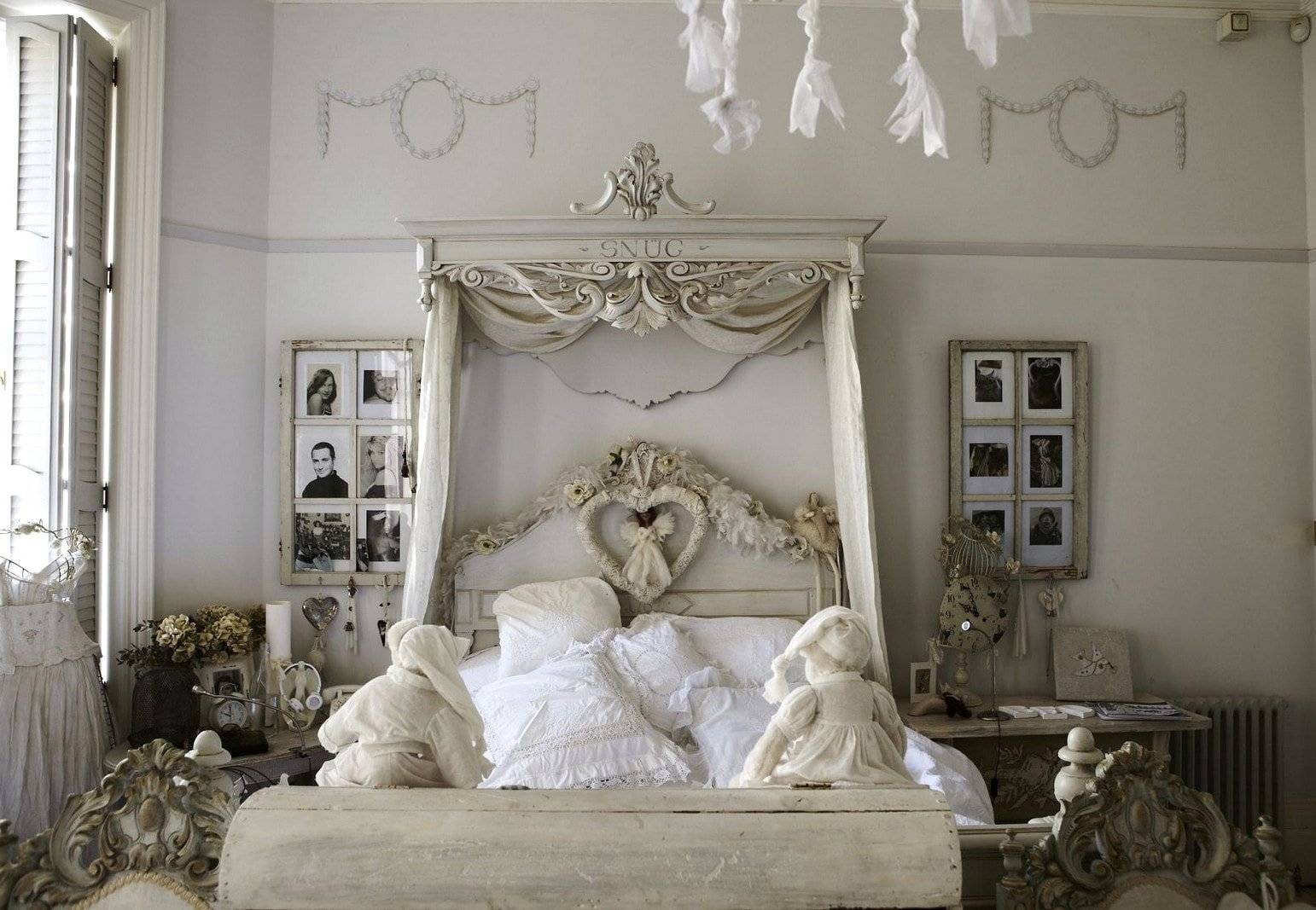 Спальня в стиле шебби шик: 20 фото интерьеров
