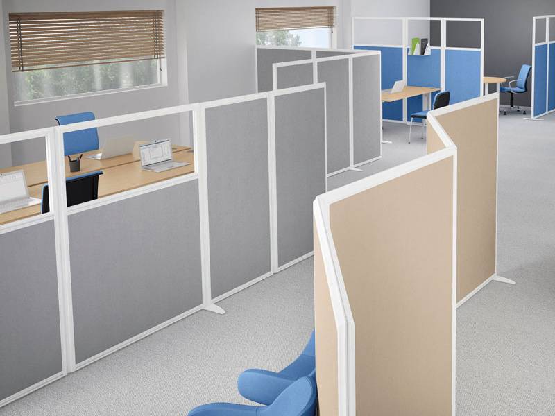 Эконом вариант офисных перегородок для офисного пространства
