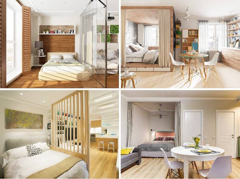 Как устроить спальню в квартире-студии: самые яркие идеи