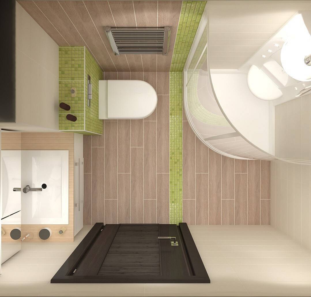 Дизайн ванной 2-3 метра: планировка, особенности, фото