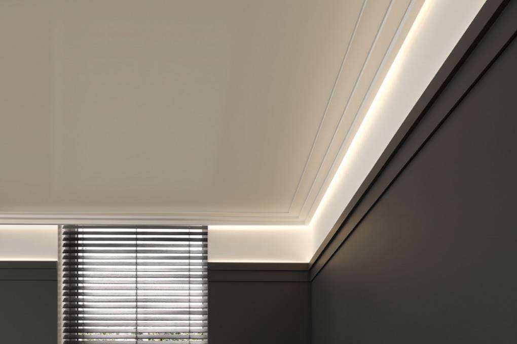 Способы монтажа потолочного карниза с подсветкой - блог о строительстве