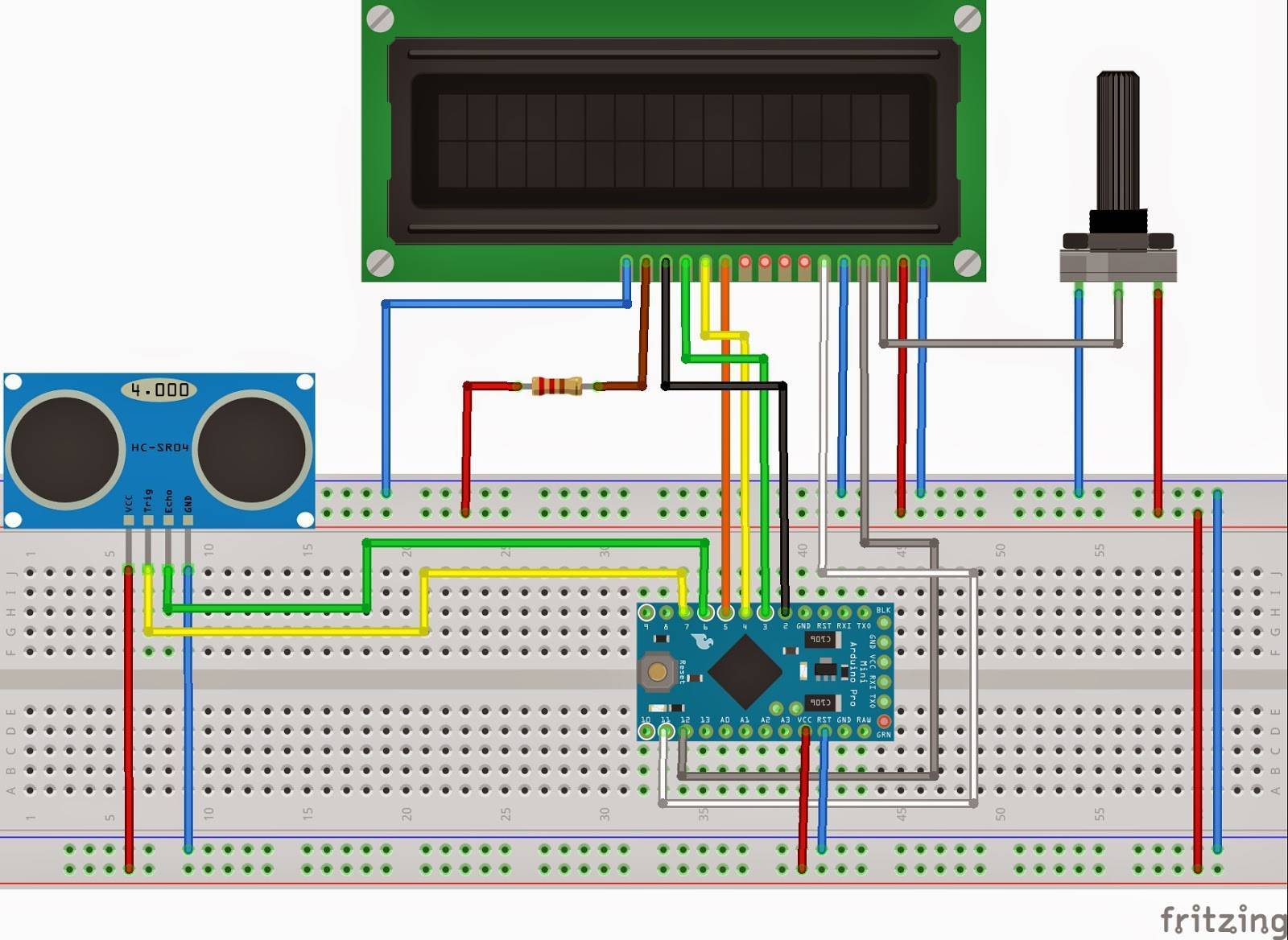 Измерение расстояний с помощью arduino и ультразвукового датчика: схема и программа