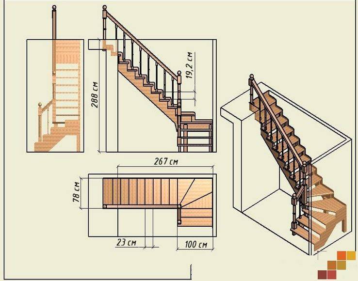 Лестница на второй этаж своими руками: фото инструкция
