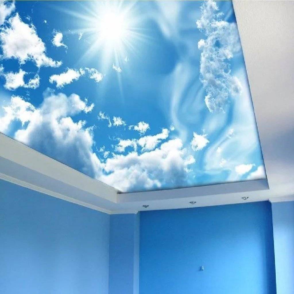 Как смонтировать и установить натяжные потолки небо с облаками своими руками: фото- и видео- инструкция