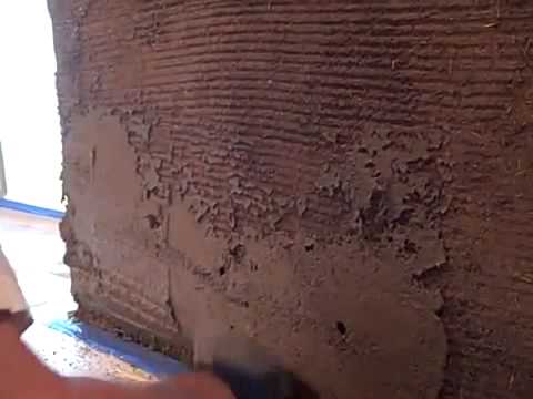 Как заштукатурить глиняную стену внутри дома