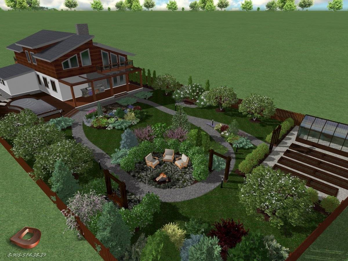 Большие возможности дизайна маленького садового участка
