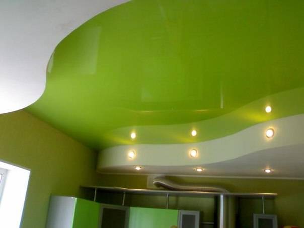 Зеленый натяжной потолок: решение для создания эко-дизайна