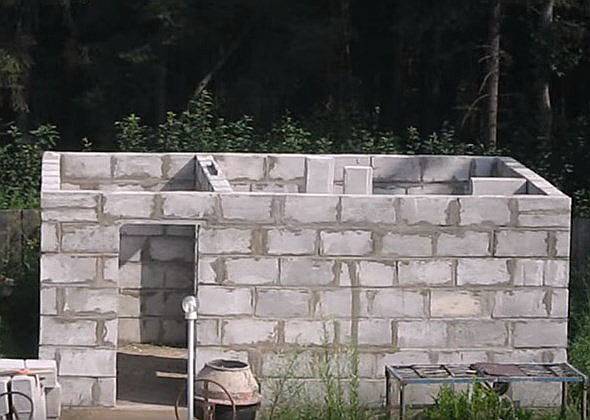 Баня из шлакоблока своими руками. проектирование, возведение фундамента, стен и крыши. наружная отделка