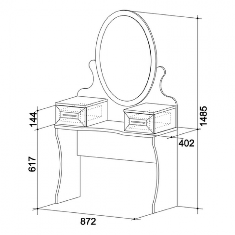 Туалетный столик с зеркалом с подсветкой: высота, размеры (70 фото) - все об инженерных системах