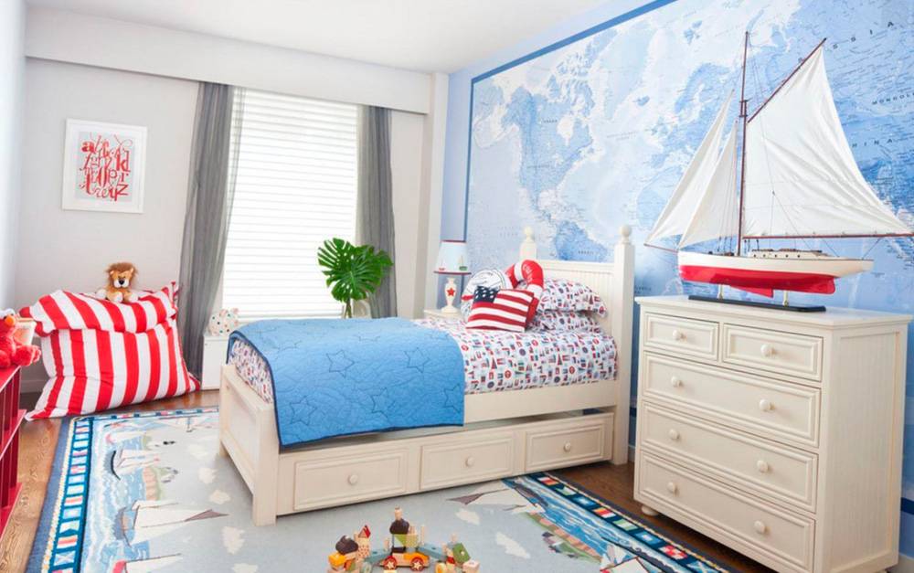Какие выбрать обои для подростковой комнаты мальчика: 41 фото отличных детских комнат с фотообоями