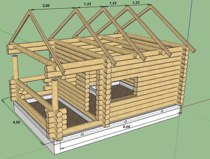 Бани из бревна: как сделать своими руками, строительство, как построить из оцилиндрованных бревен, как правильно собрать