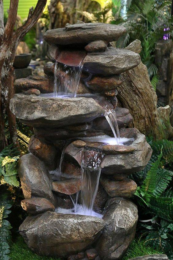 Декоративный водопад для дома: настольный фонтан и как сделать красоту на даче?