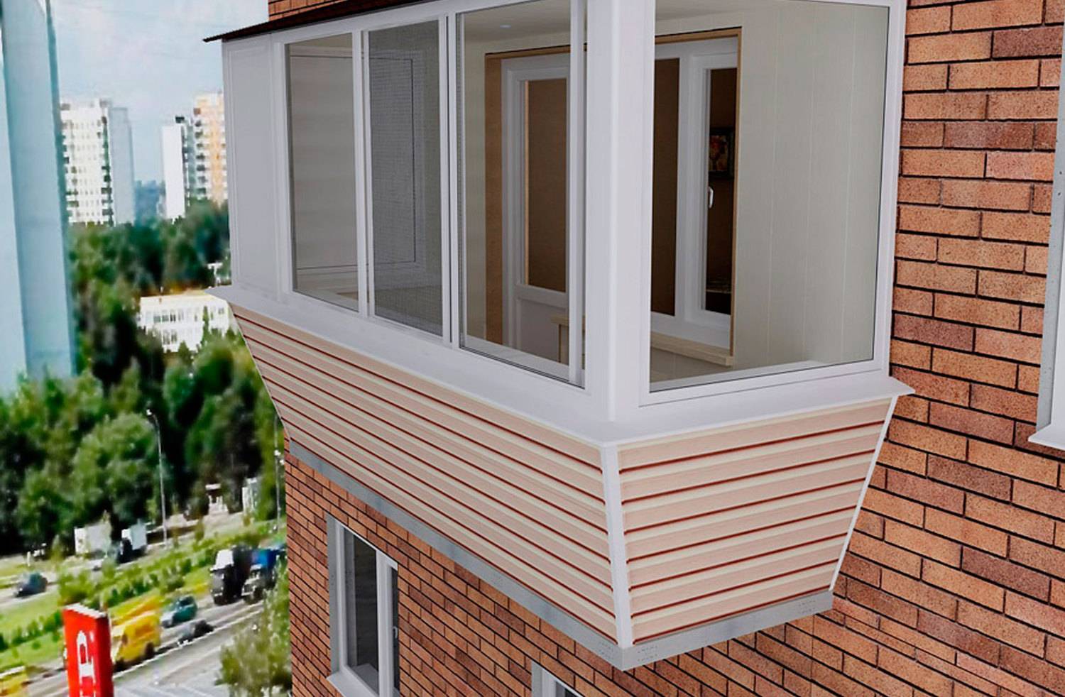 Обшивка балконов снаружи: список материалов