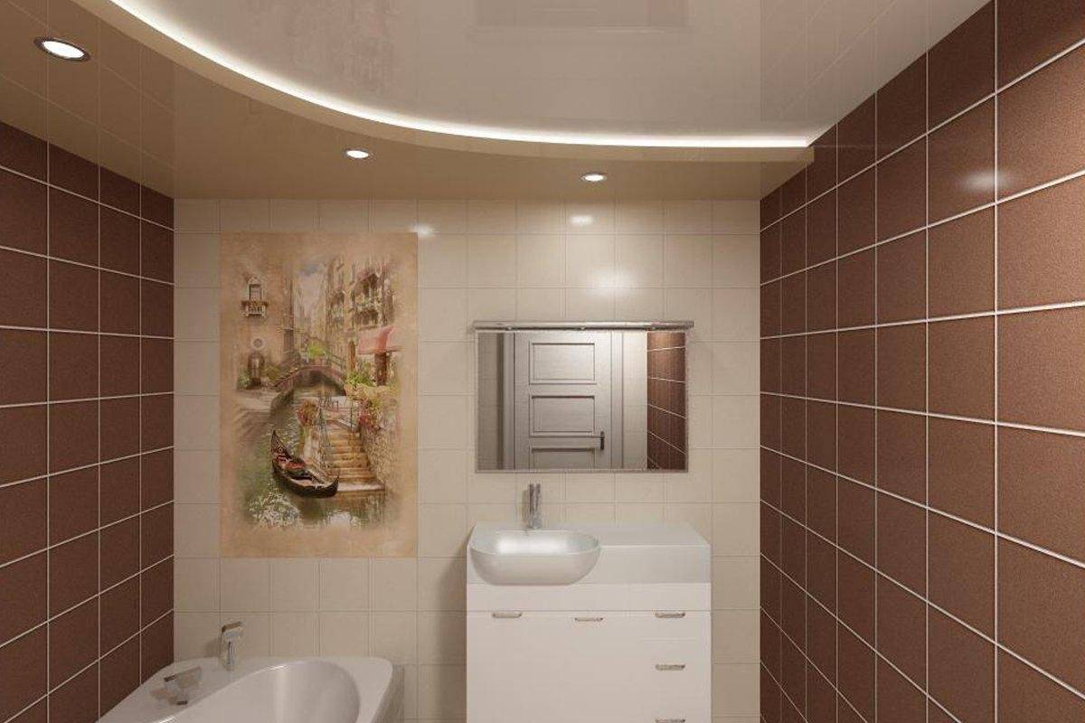 Какой потолок в ванной комнате лучше: советы по выбору
