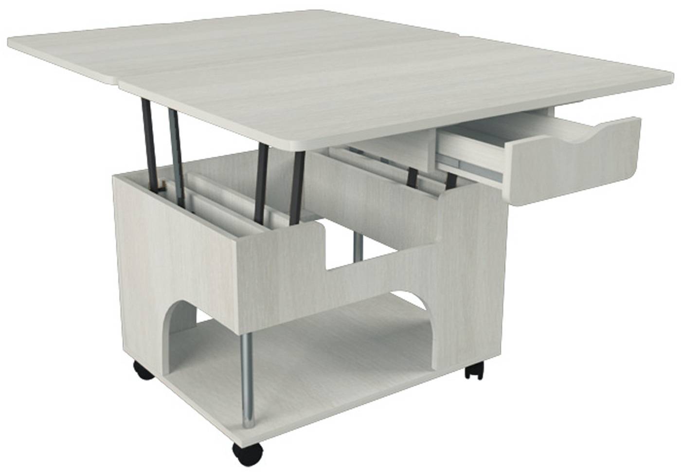 Стол-трансформер: примеры стильных, практичных и удобных моделей раскладывающихся столов