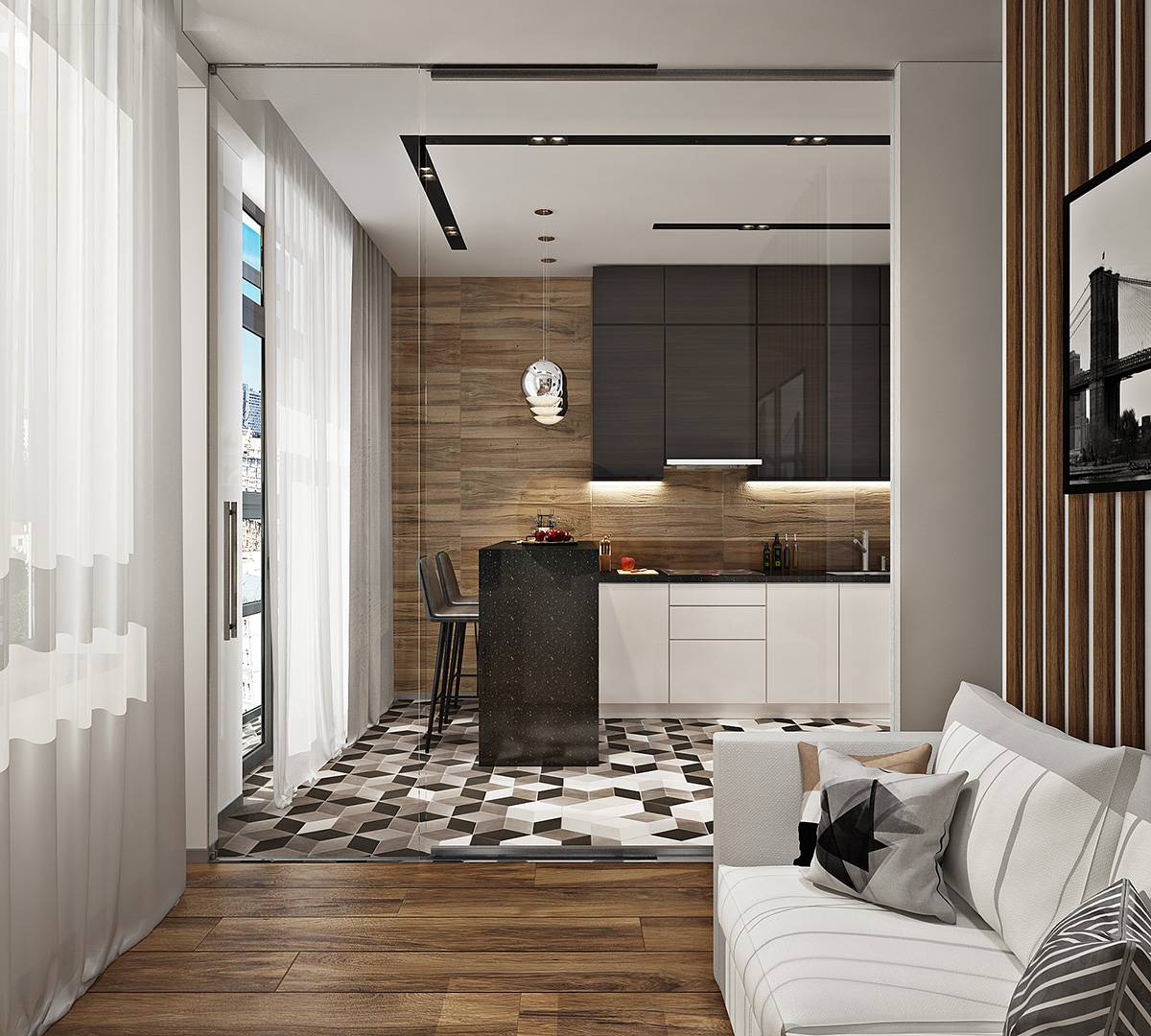 Дизайн двухкомнатной квартиры: современные стили и примеры строгого оформления дизайна (175 фото и видео)