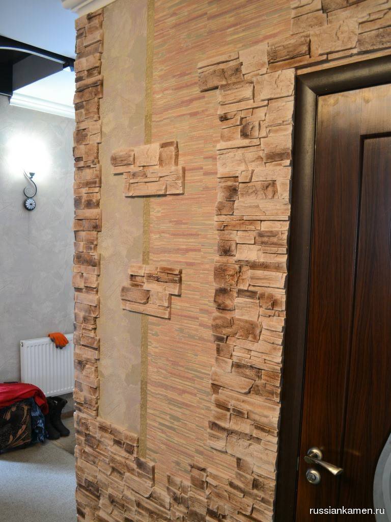 Как сделать отделку коридора декоративным камнем?