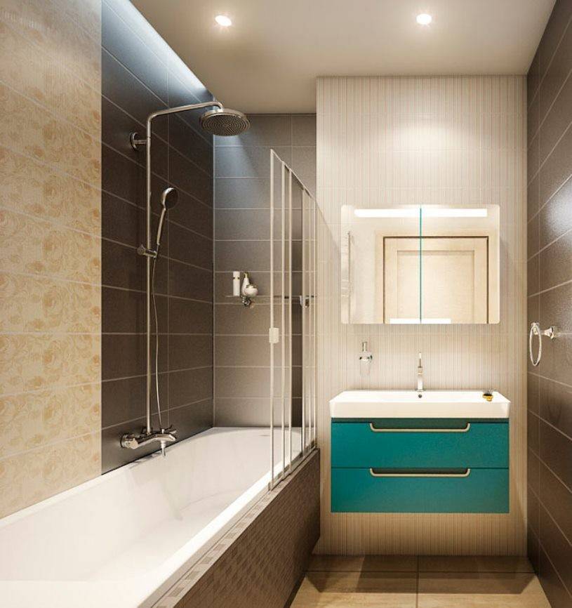 Как оформить дизайн ванной комнаты 3 кв.м. (75 фото)