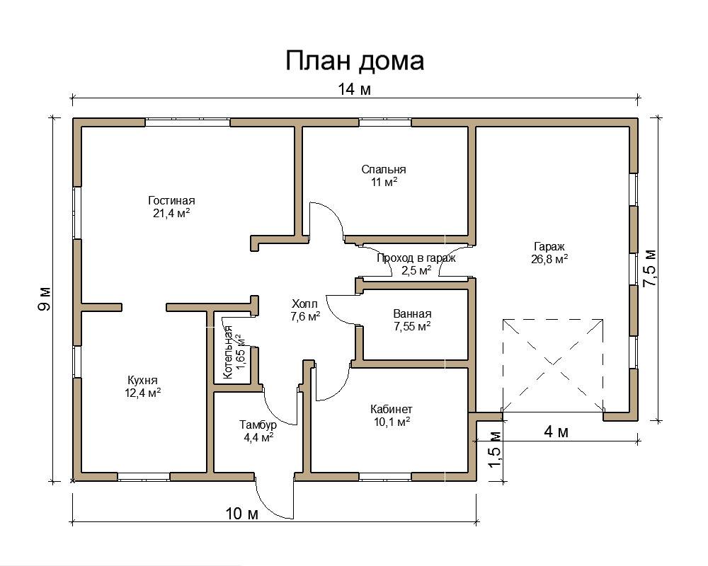 План одноэтажного дома особенности и возможные варианты