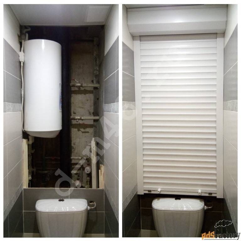 Как спрятать трубы в туалете: короб для закрытия, прячем сантехнические трубы, как закрыть дверкой, рольставни, фальшстены