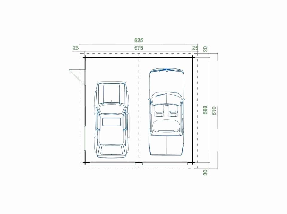 Размеры гаража на 1 машину оптимальные: проект и стандартная ширина, минимальные габариты