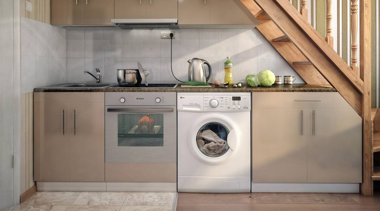 Стиральная машина на кухне - 80 фото лучшего обустройства дизайнакухня — вкус комфорта