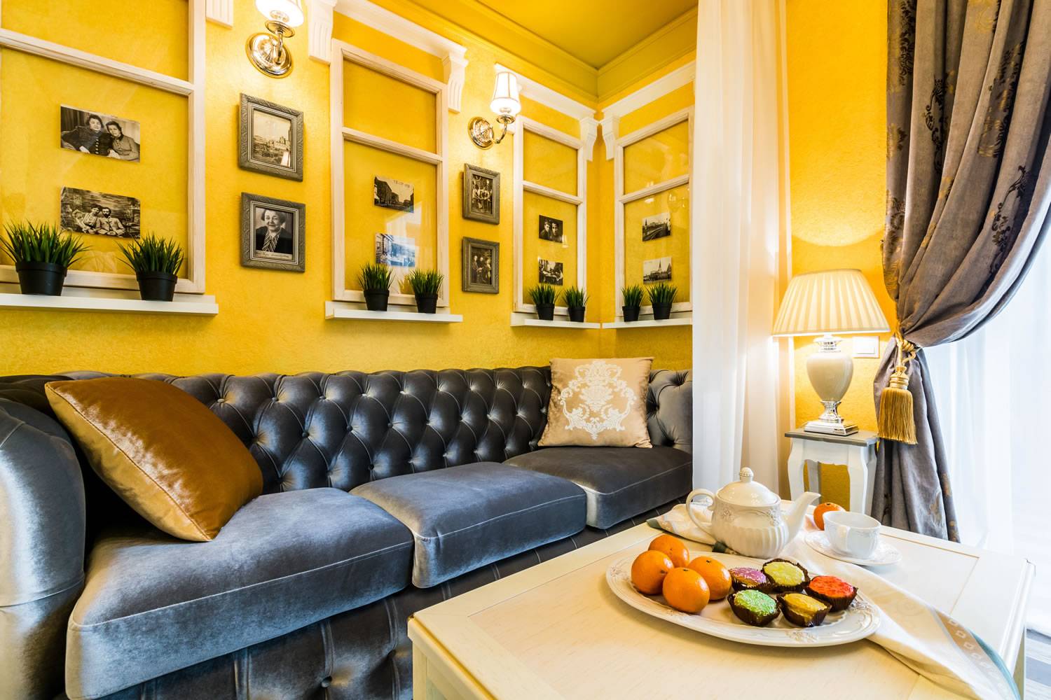 Желтый цвет в интерьере: обои, мебель, детские, ванные, кухни, спальни и гостиные в желтых тонах
