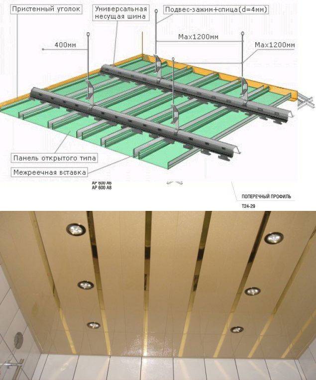 Инструкция по монтажу реечного потолка -  нюансы, советы, фото и видео, стр.2