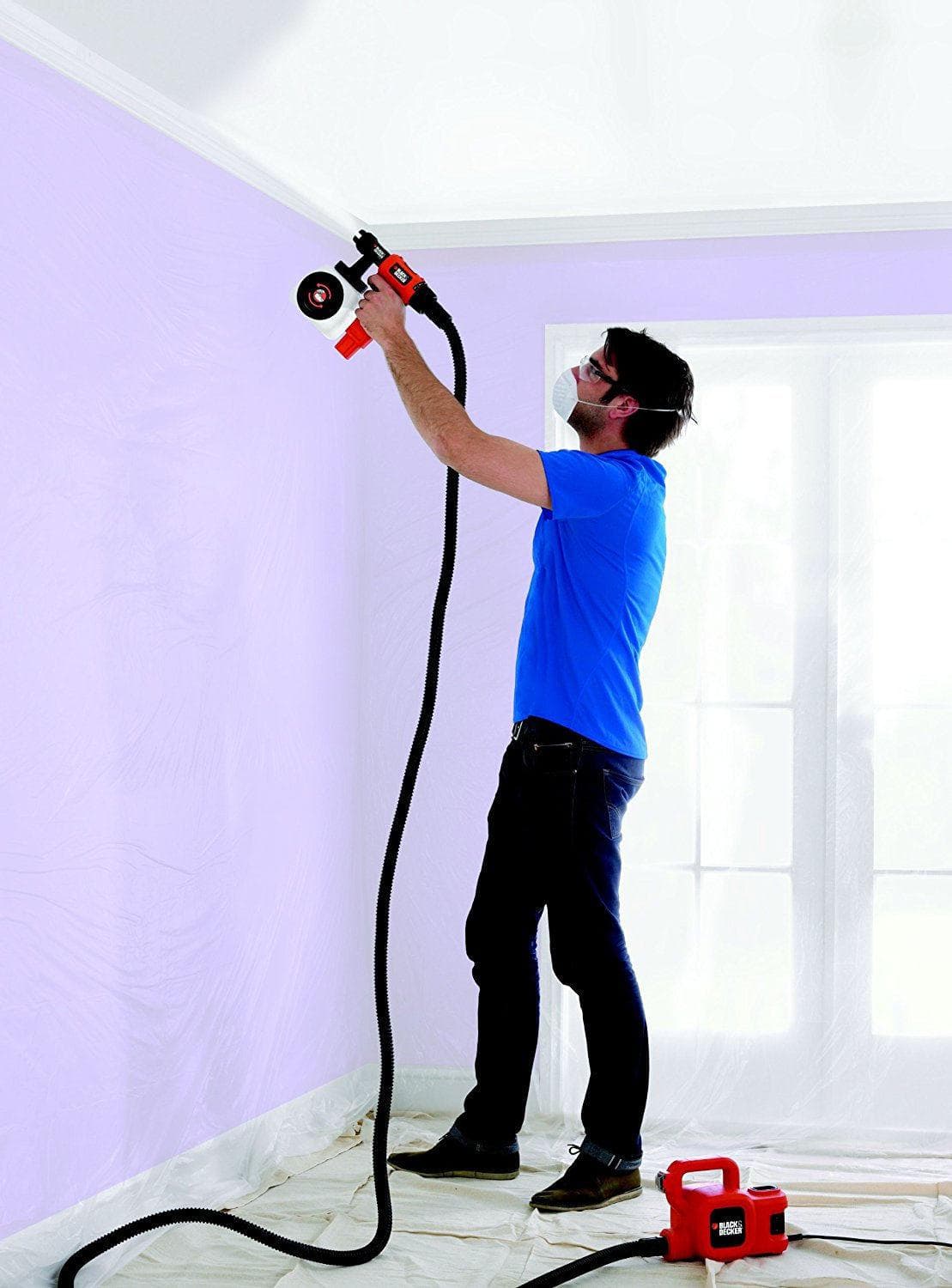 Электрический краскопульт (пульверизатор) для покраски стен водоэмульсионной краской — рассмотрим со всех сторон