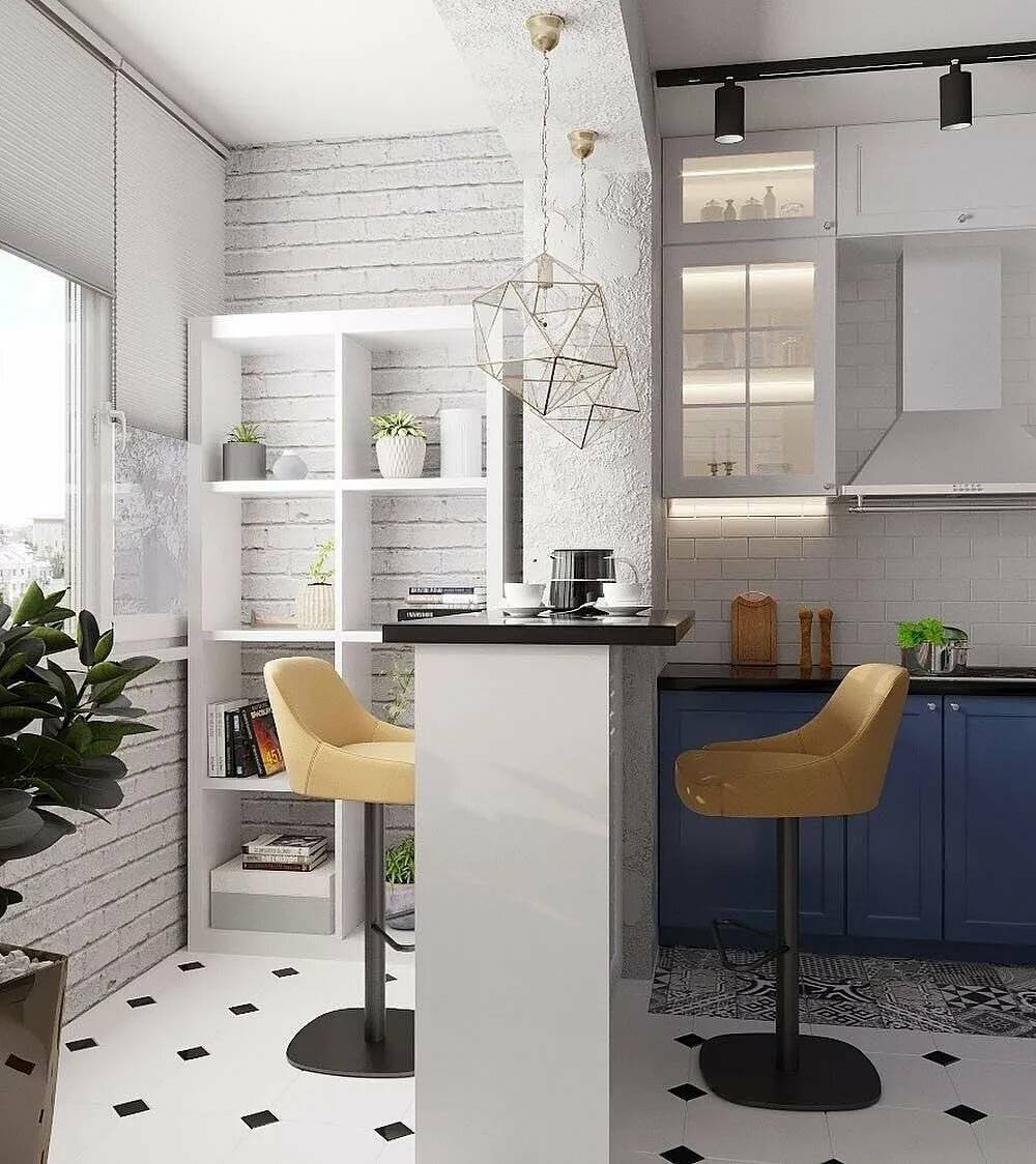 Дизайн кухни с балконом: варианты интерьерных решений с объединением | дизайн и фото