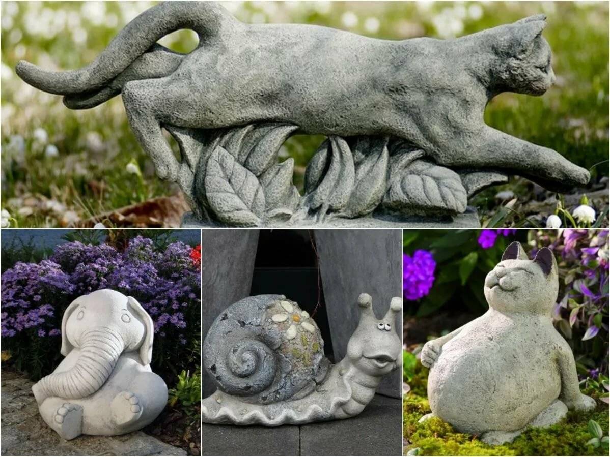 Садовые скульптуры - оригинальные идеи украшения и необычные варианты оформления сада (165 фото)