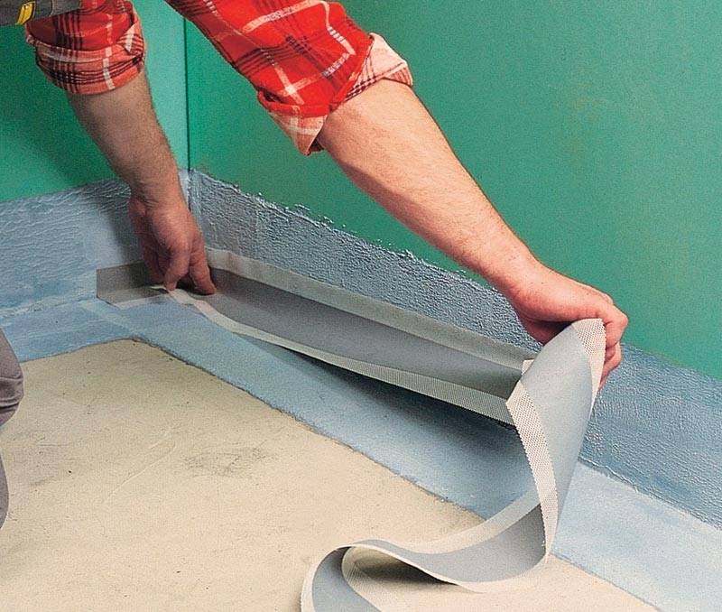Гидроизоляция ванной комнаты (пол, стены) под плитку