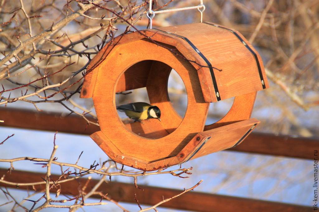 Кормушки из дерева: для птиц своими руками, пошаговые инструкции + фото