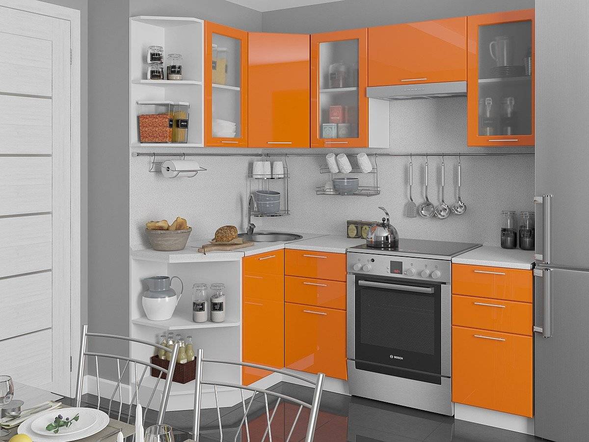 Самые удобные угловые кухни в интерьере - 119 реальных фото
