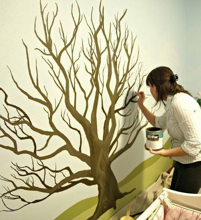 Как сделать рисунок на стенах своими руками?