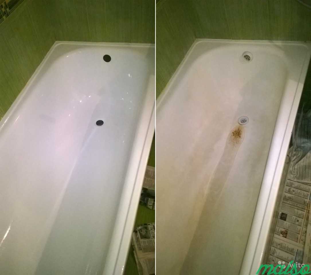 Реставрация ванн жидким акрилом своими руками - как обновить старое покрытие + видео