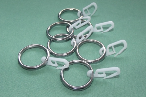 Металлические и пластмассовые кольца для штор