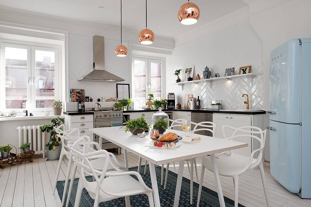 100 вдохновляющих идей дизайна кухни в скандинавском стиле
