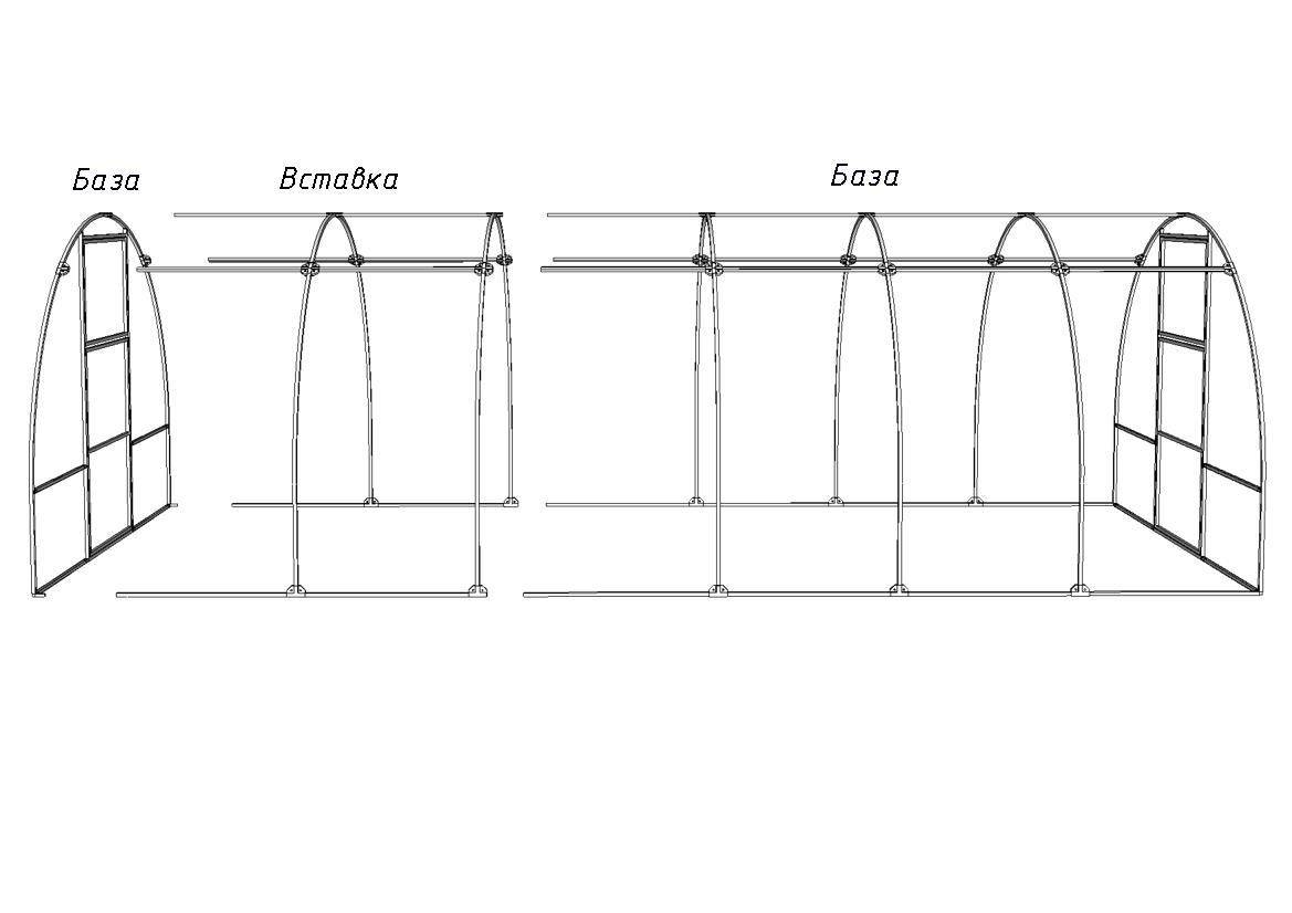 Теплица из профильной трубы 20×20 и 40×20 своими руками. чертежи и фото самодельных теплиц