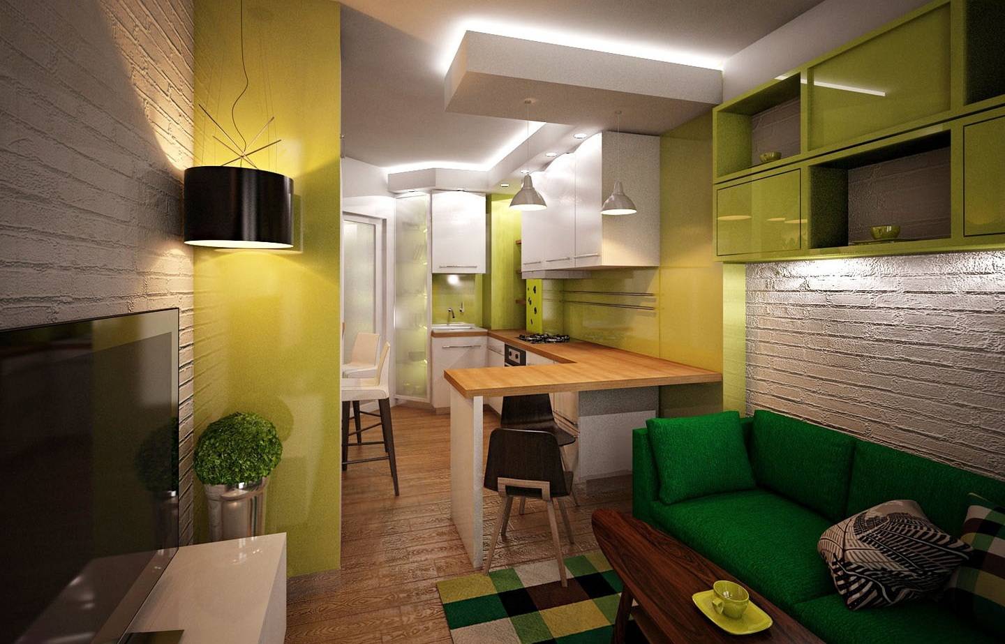 Кухня гостиная 18 кв м: дизайн прямоугольной совмещенной студии
 - 24 фото