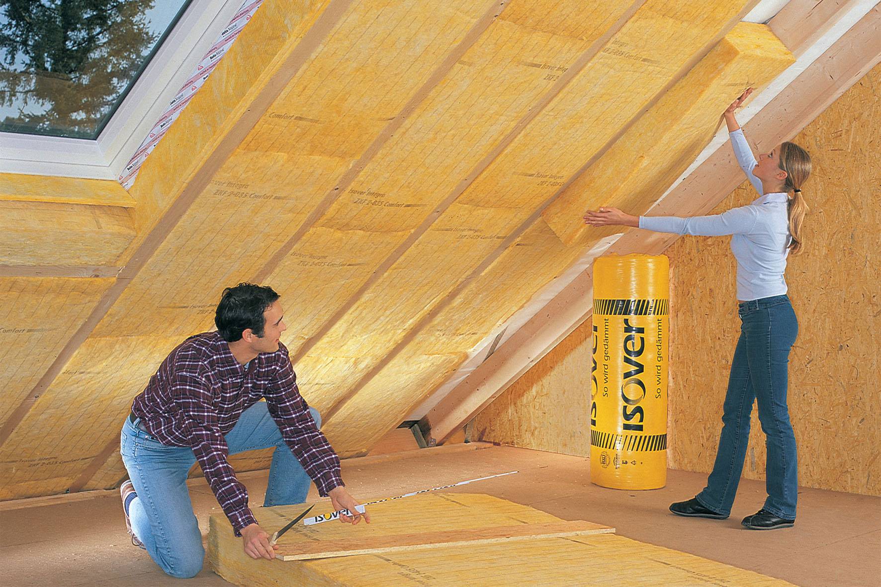 Утеплитель для крыши: выбор материала и схема укладки