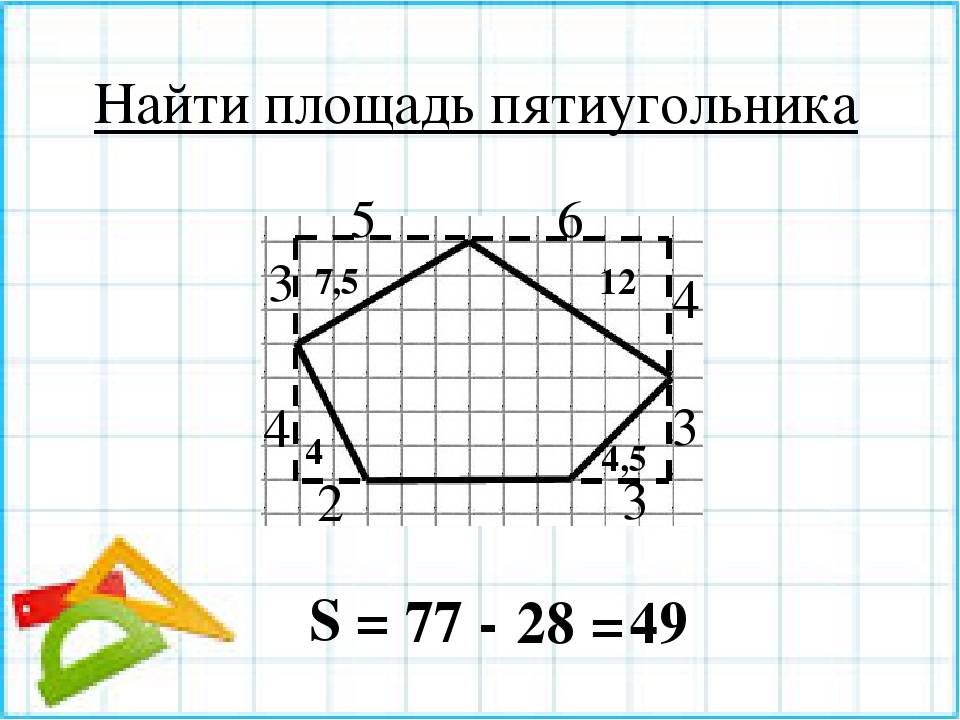 Калькулятор расчета площади четырехугольного помещения